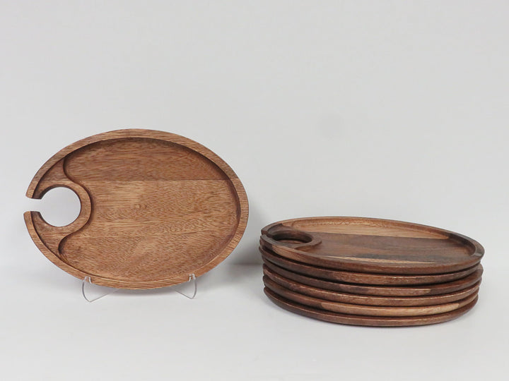 Teak "Wine & Dine" Platters