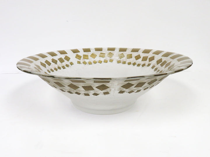 Flared Frosted Glass Bowl