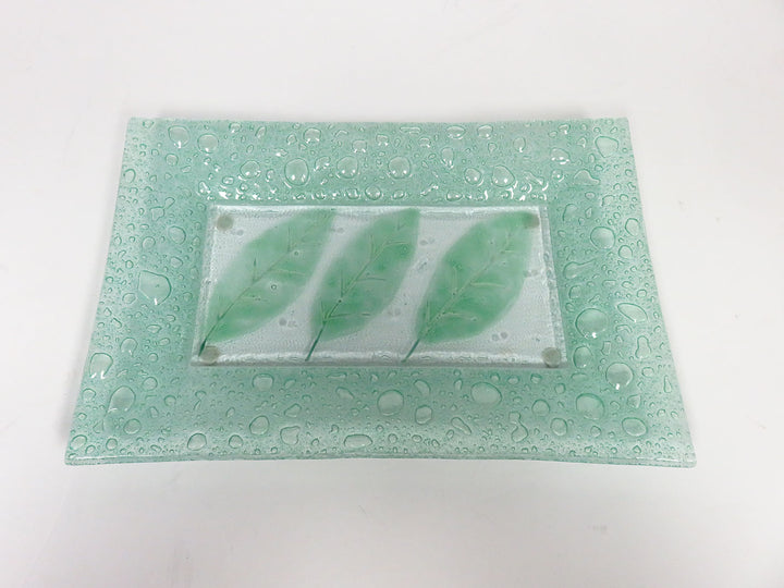 Green Glass Dish