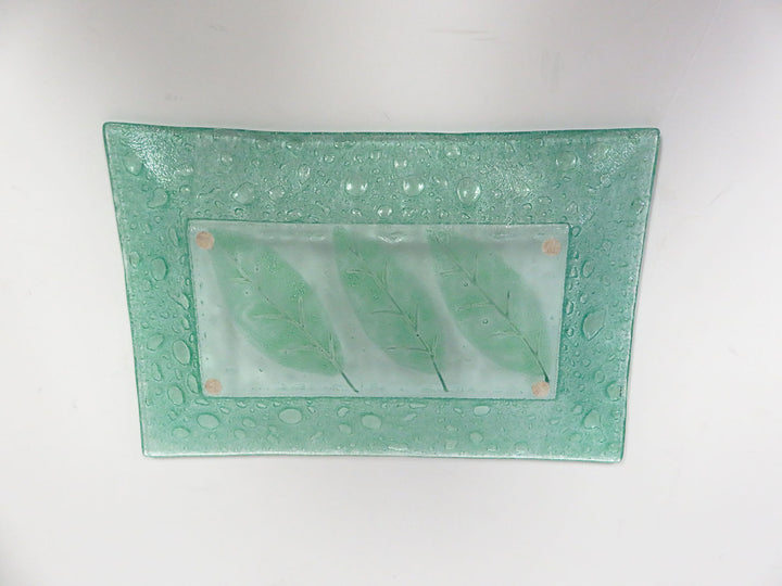 Green Glass Dish