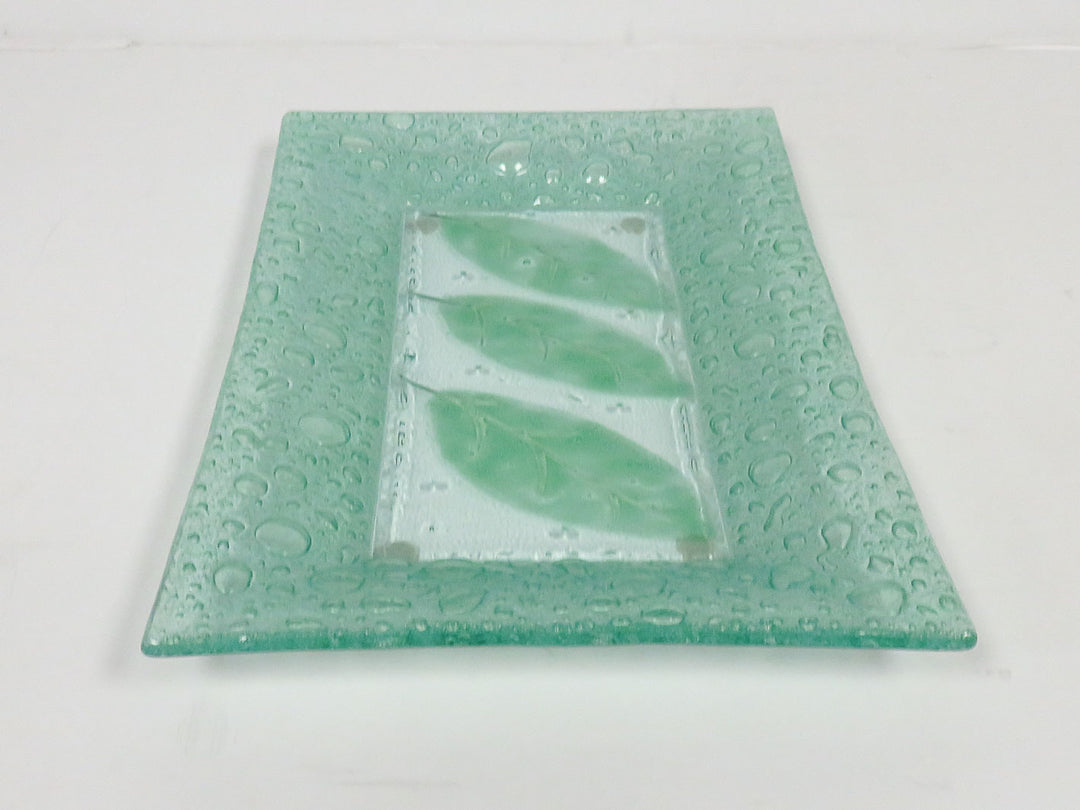 Green Glass Dish