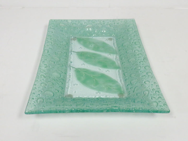 Green Glass Dish