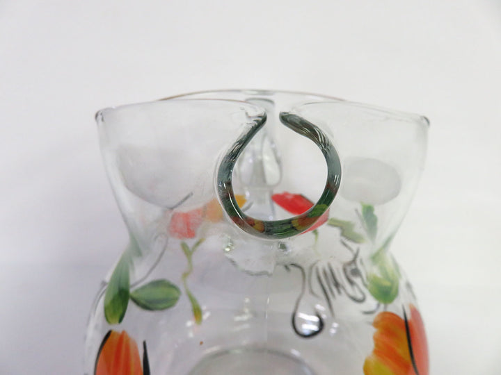 Glass Tulip Pitcher