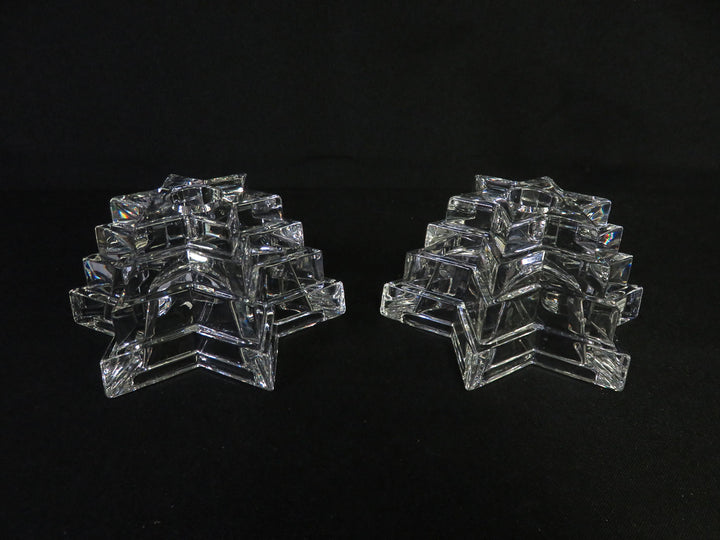 Pair of Star Shaped Candleholders