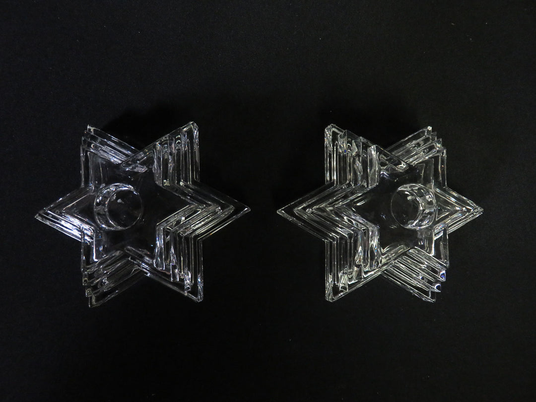 Pair of Star Shaped Candleholders