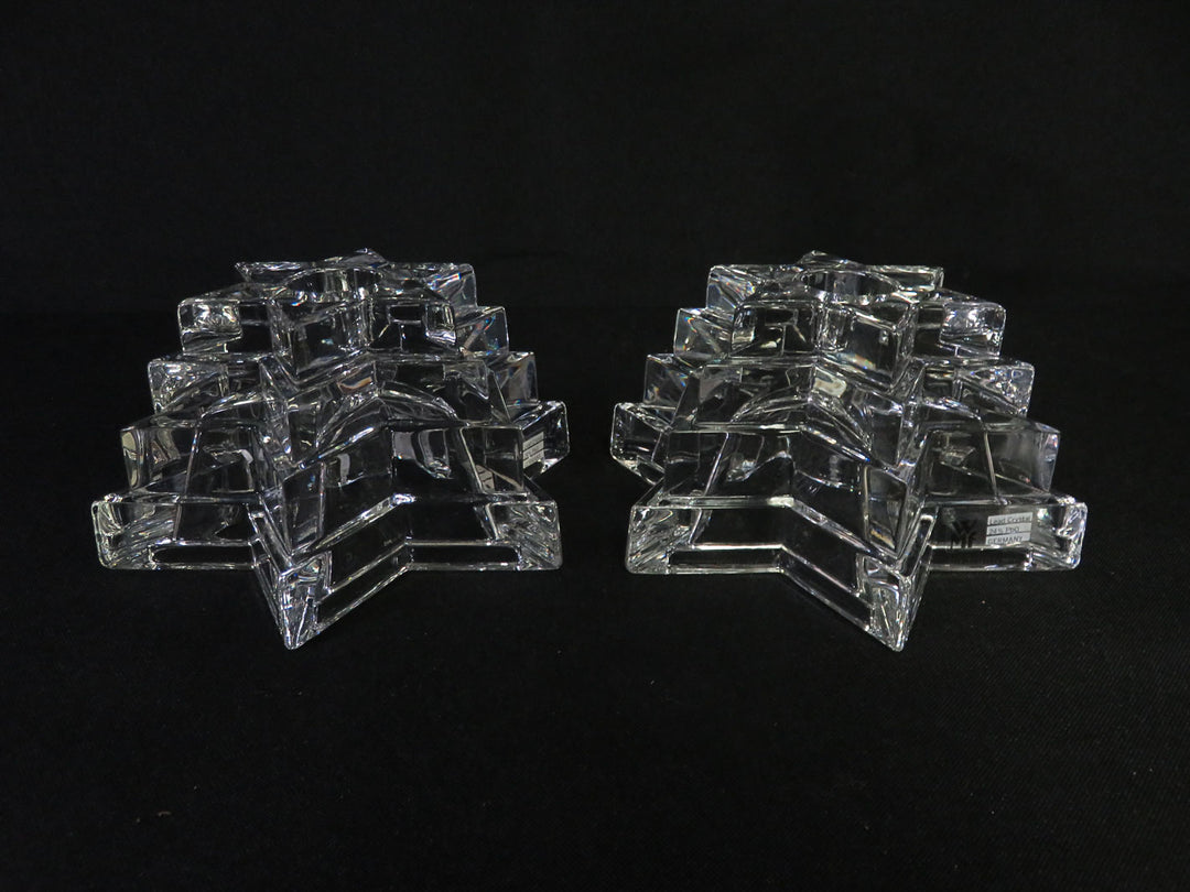 Pair of Star Shaped Candleholders