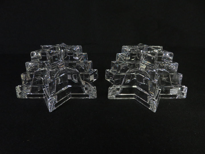 Pair of Star Shaped Candleholders