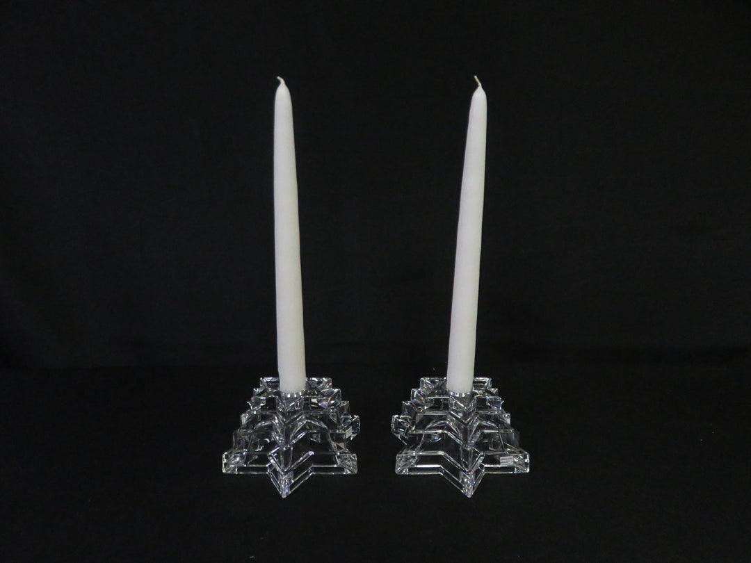 Pair of Star Shaped Candleholders