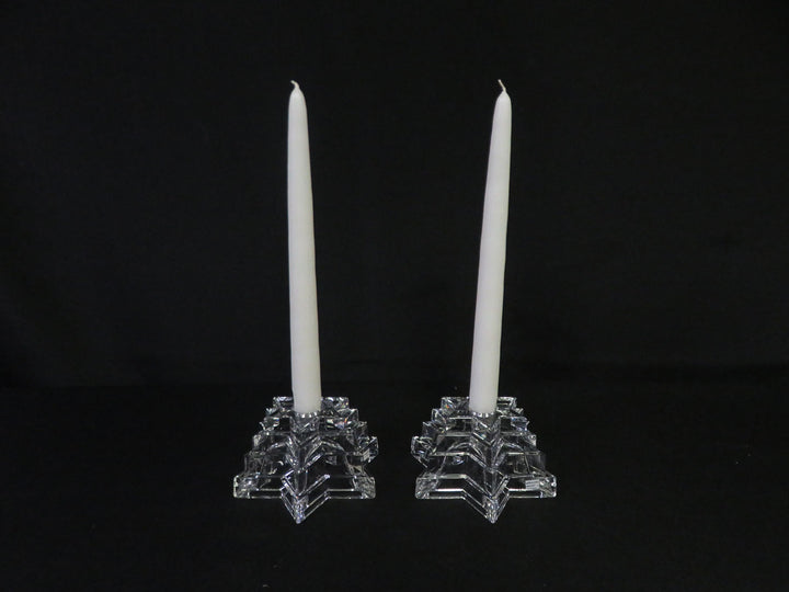 Pair of Star Shaped Candleholders