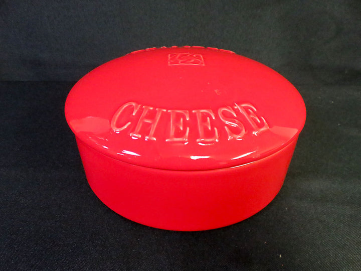 Round Red Covered "Fromage" Dish