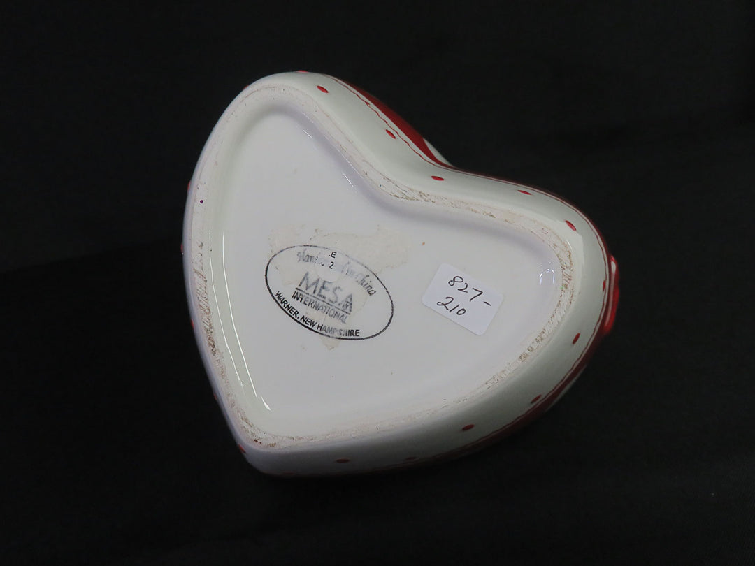 Heart Shaped Ceramic Basket