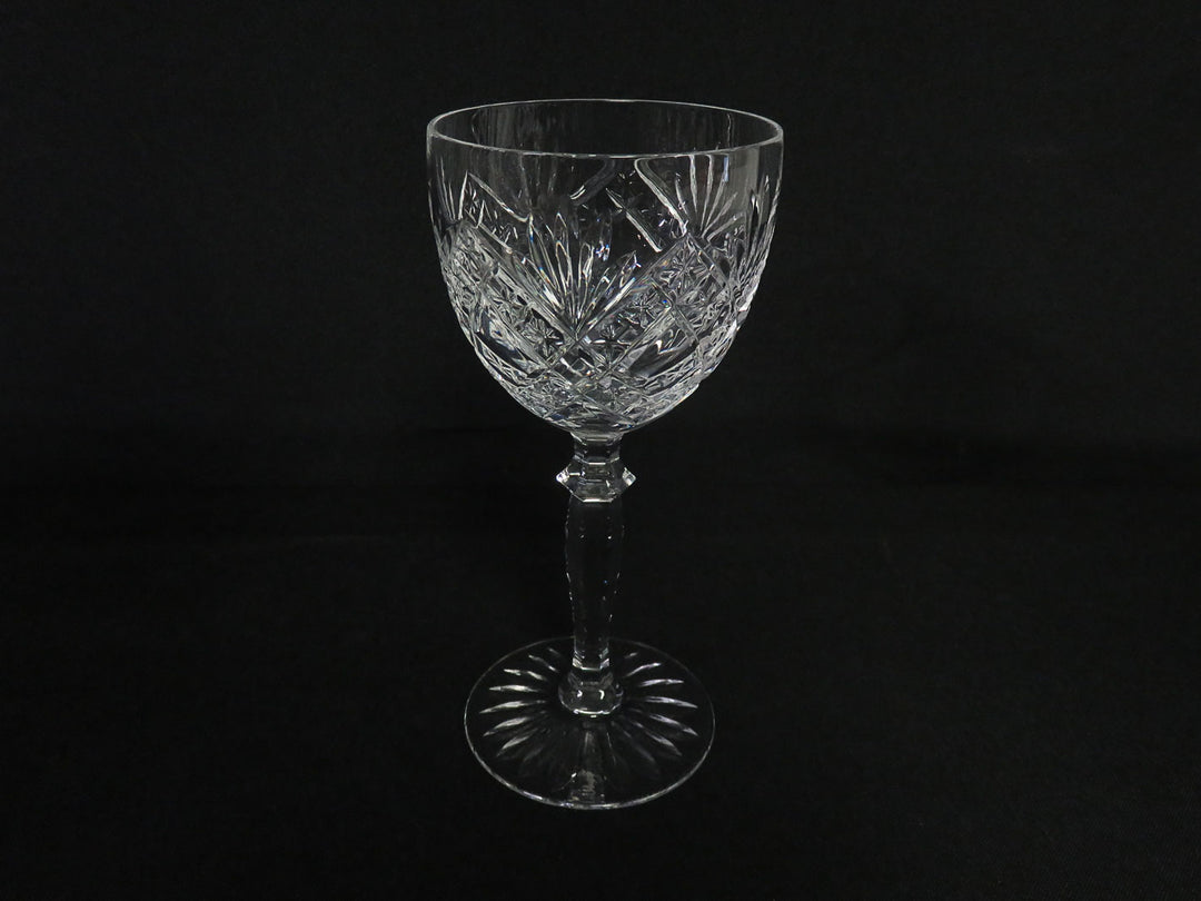 Vintage Cut Crystal Wine Glasses