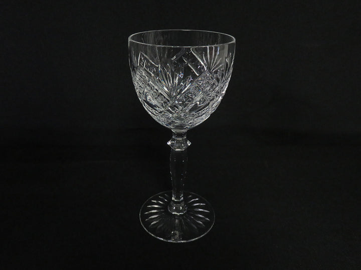 Vintage Cut Crystal Wine Glasses