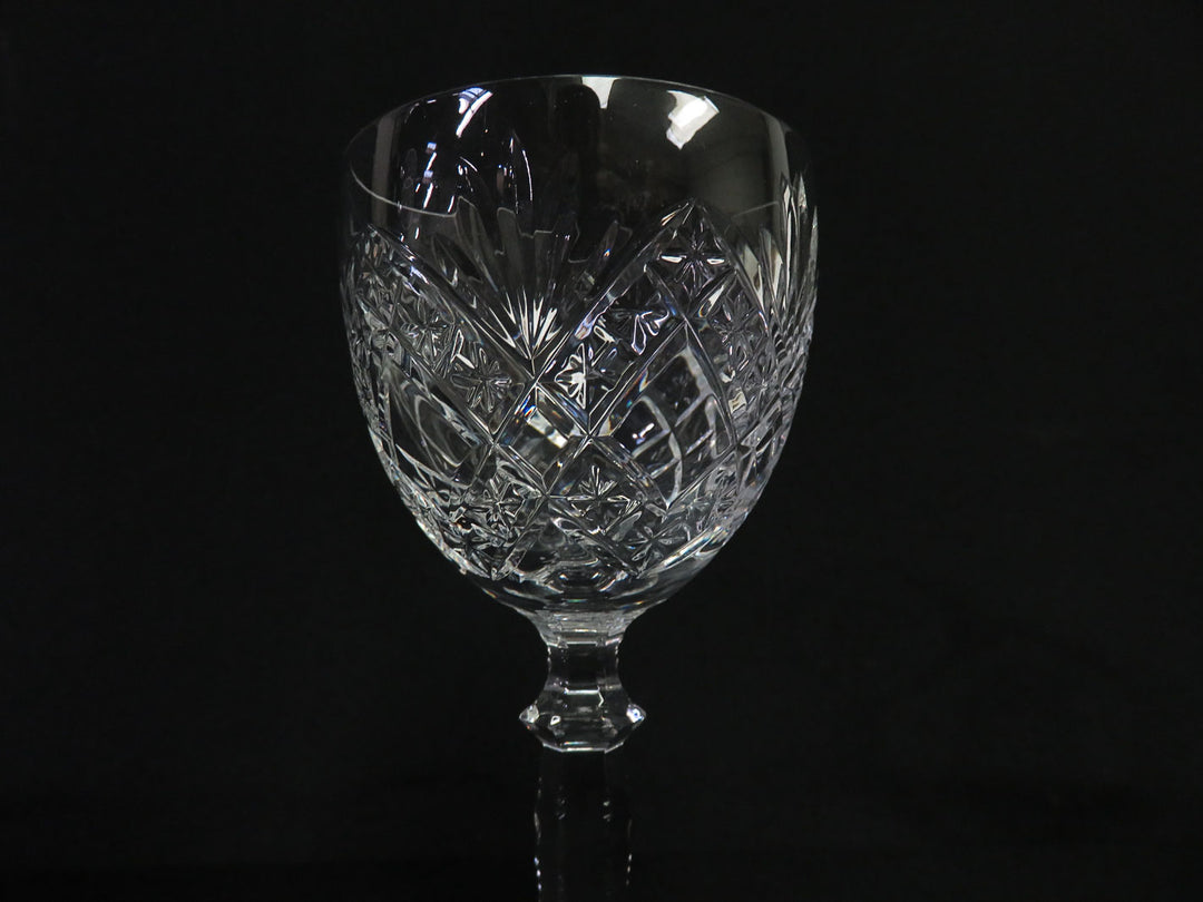 Vintage Cut Crystal Wine Glasses