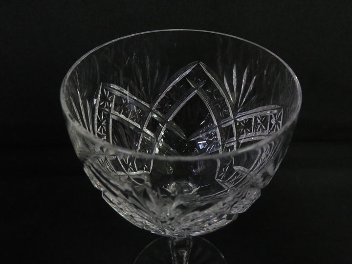 Vintage Cut Crystal Wine Glasses