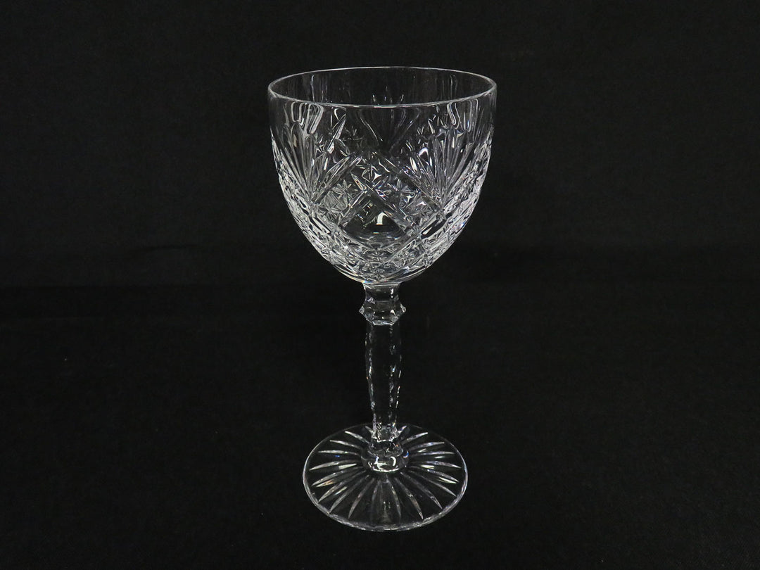 Vintage Cut Crystal Wine Glasses