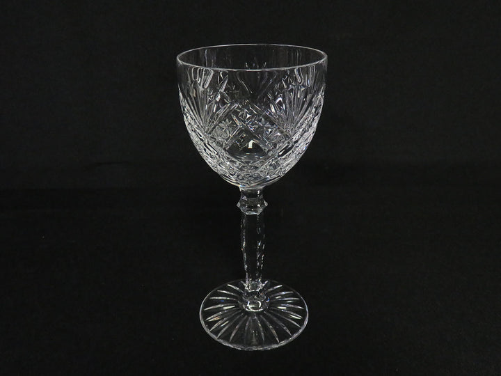 Vintage Cut Crystal Wine Glasses