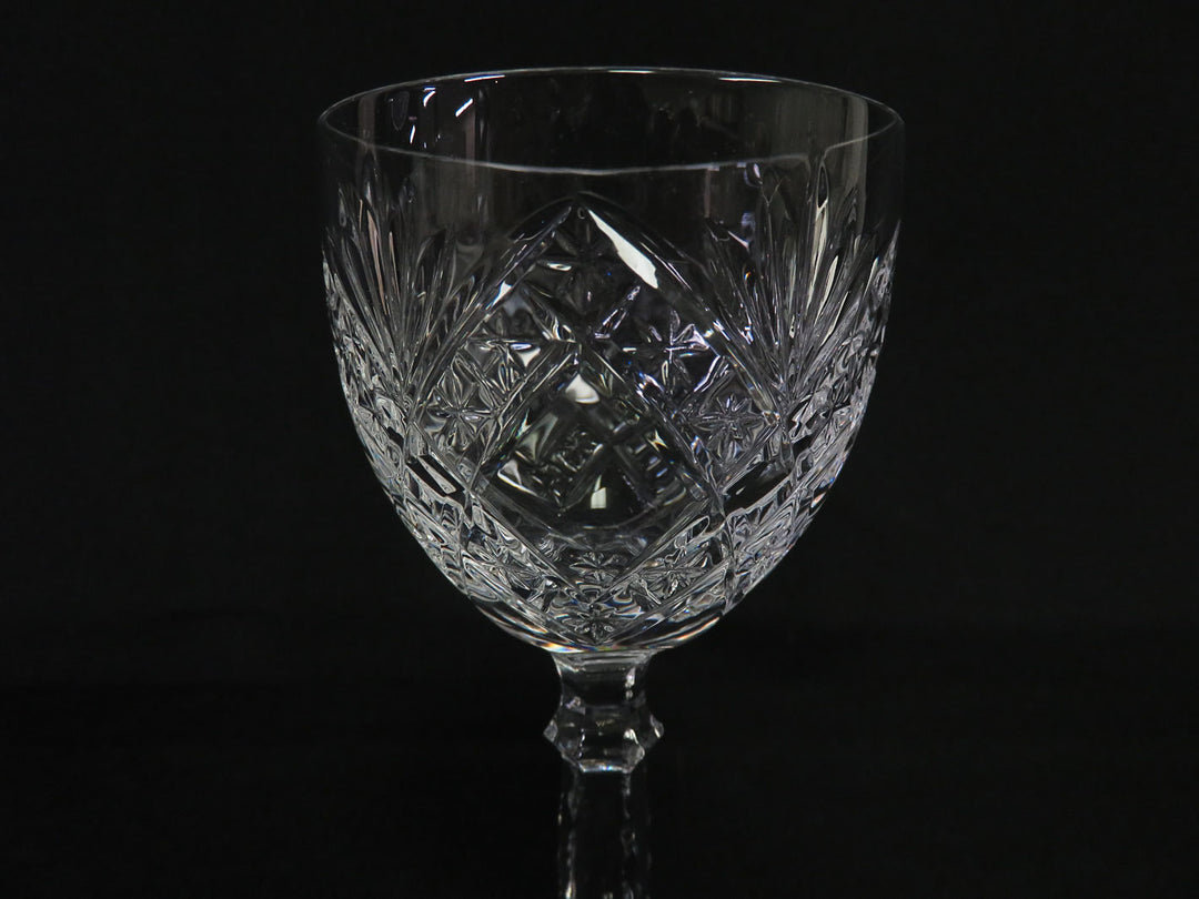 Vintage Cut Crystal Wine Glasses