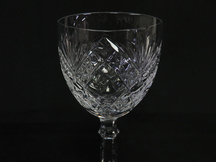 Vintage Cut Crystal Wine Glasses