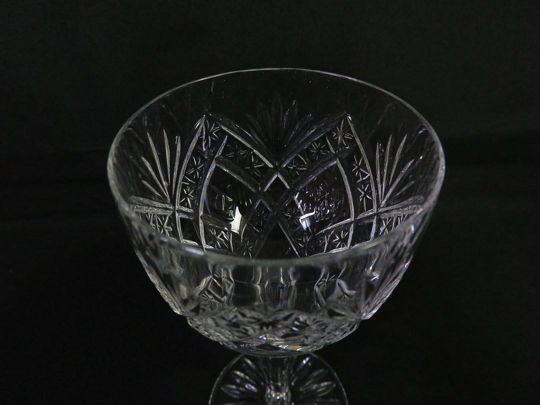 Vintage Cut Crystal Wine Glasses