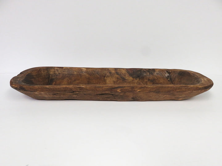 Hand Carved Wood Bread Tray