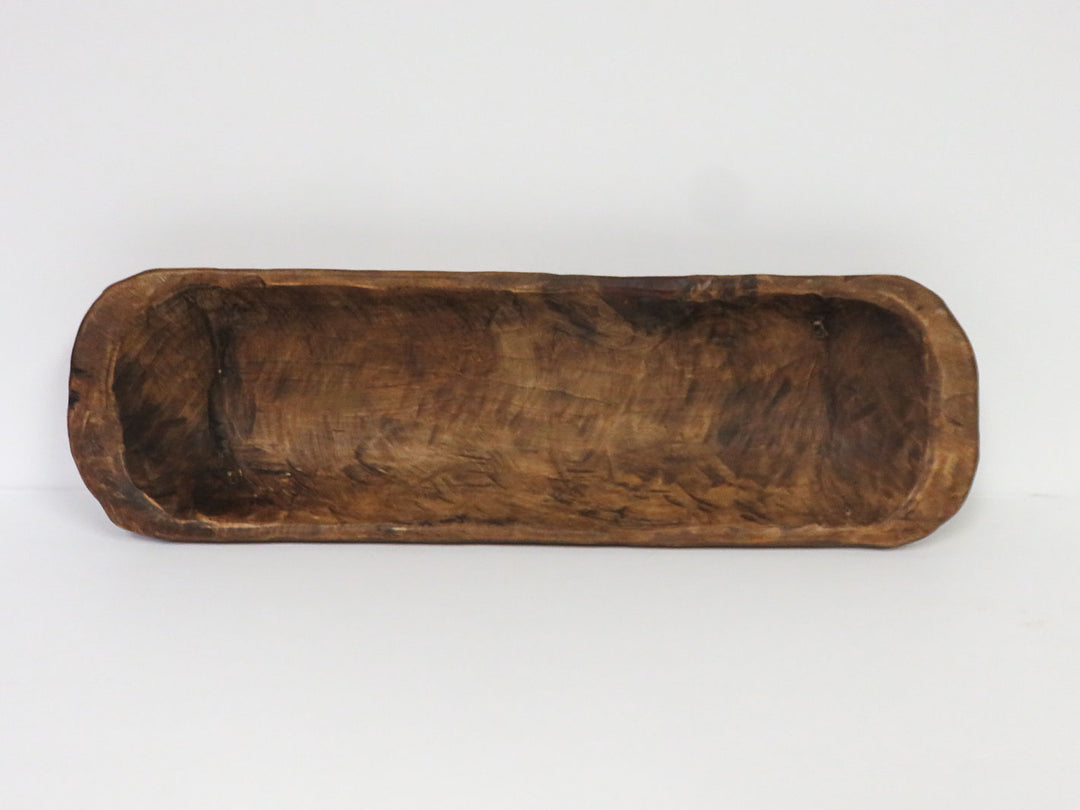 Hand Carved Wood Bread Tray