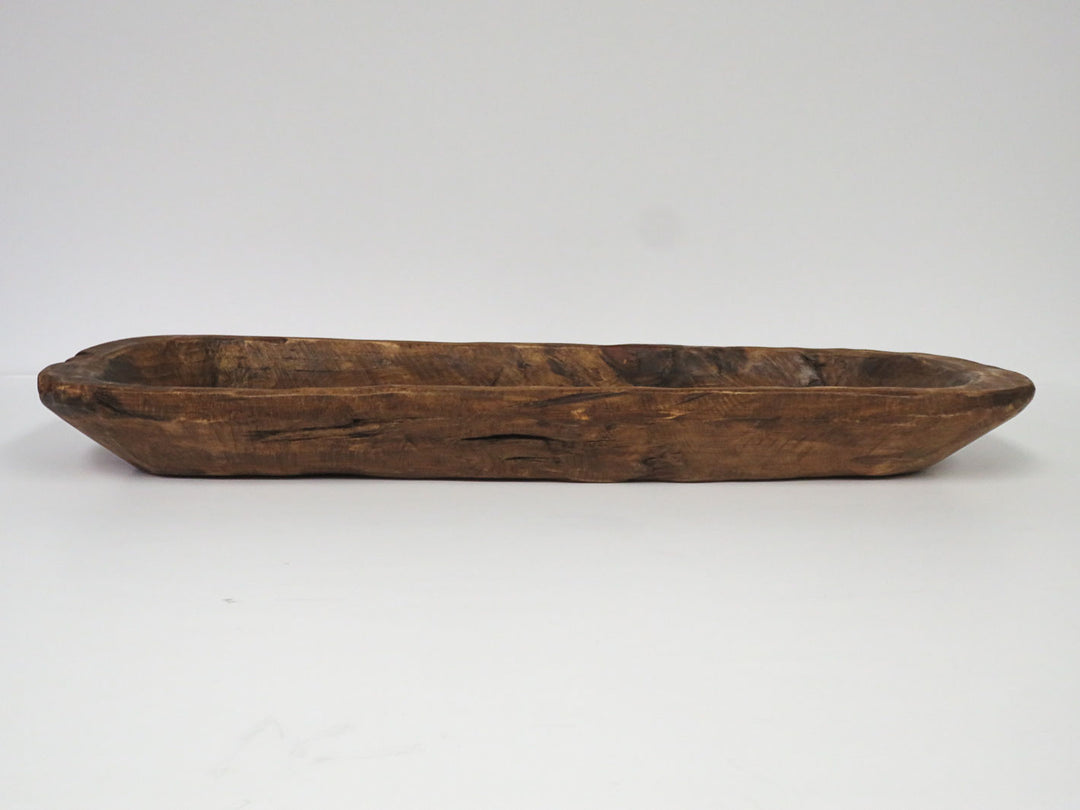 Hand Carved Wood Bread Tray