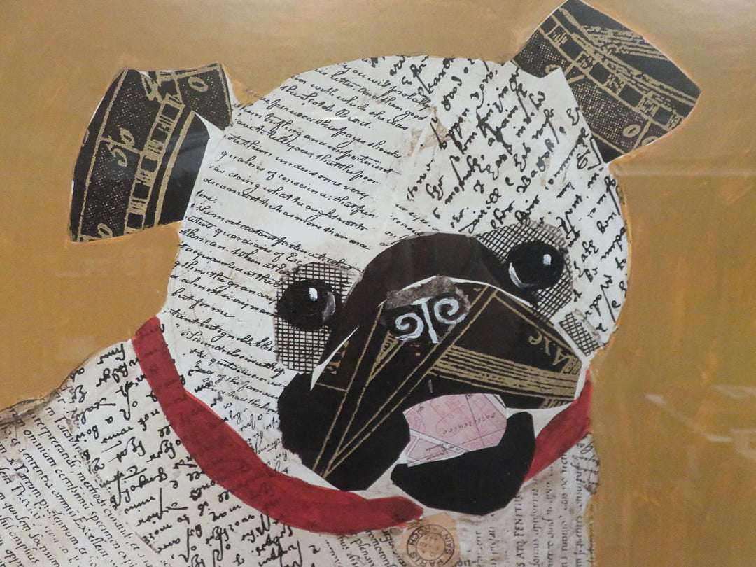 Bulldog Collage Print