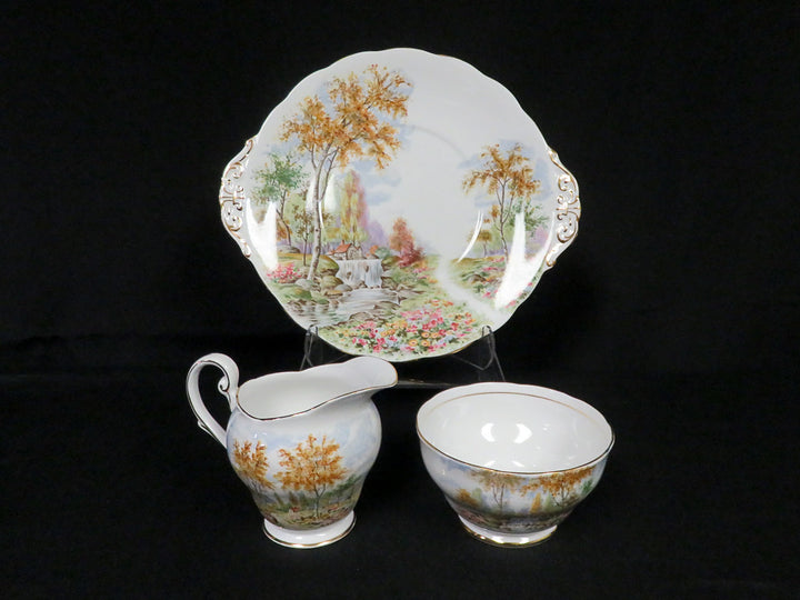 Sugar, Creamer and Underplate Set