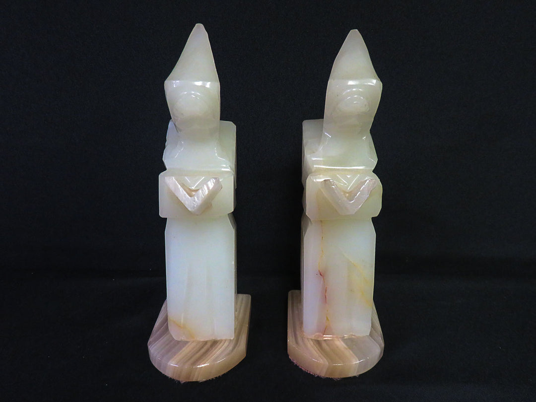 Onyx Carved Bookends