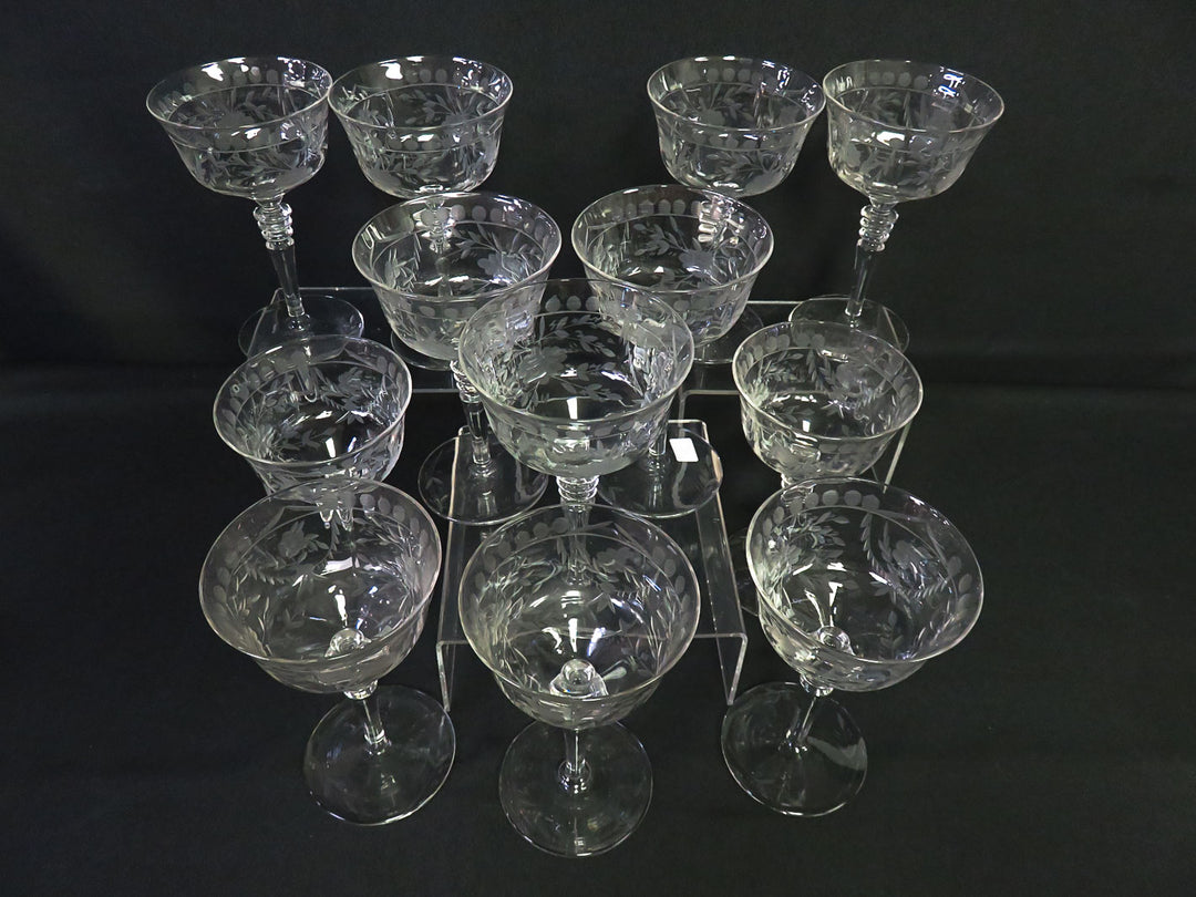 Crystal Champagne Coupes