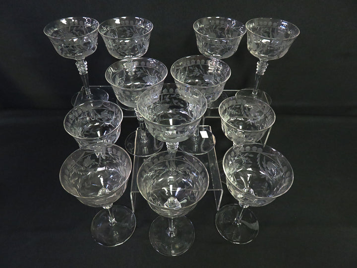 Crystal Champagne Coupes