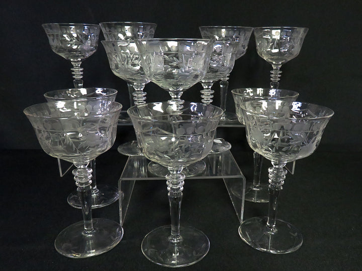 Crystal Champagne Coupes