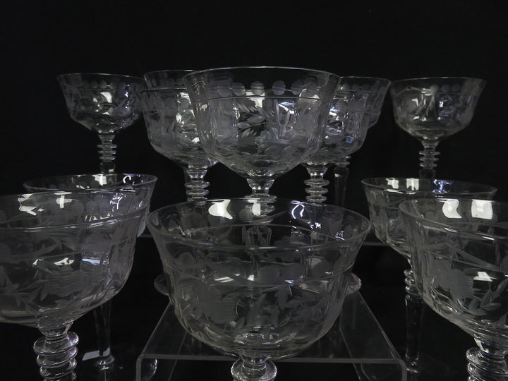 Crystal Champagne Coupes