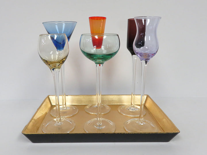 Vintage Cordials & Tray