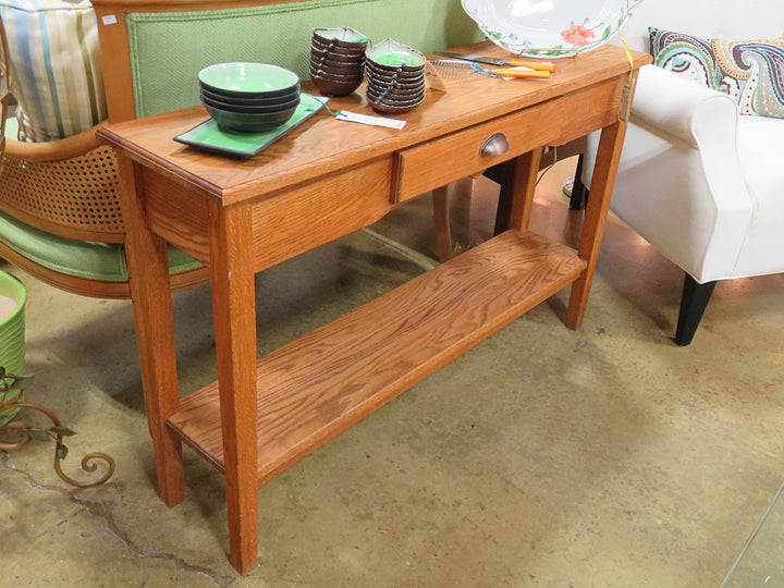 Oak Console Table