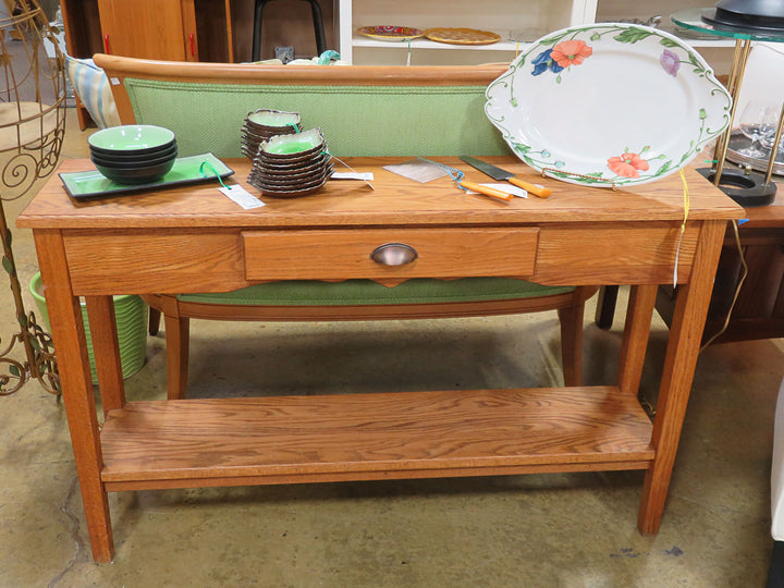 Oak Console Table