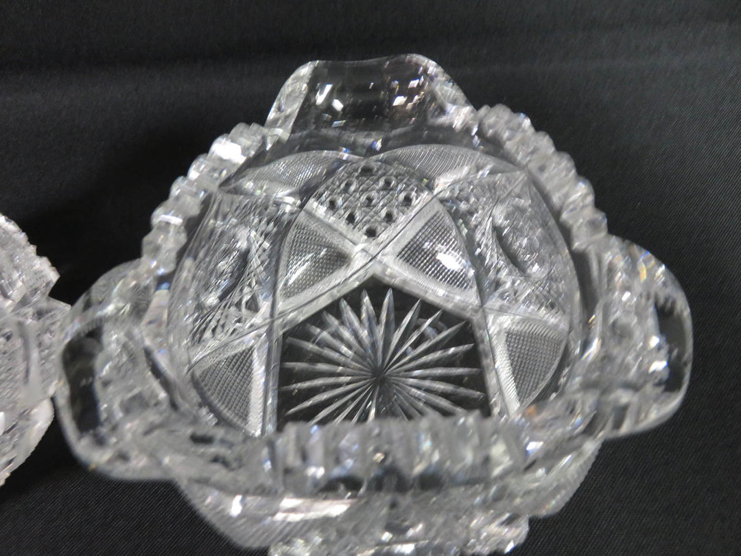 ABP Cut Glass Cream & Sugar