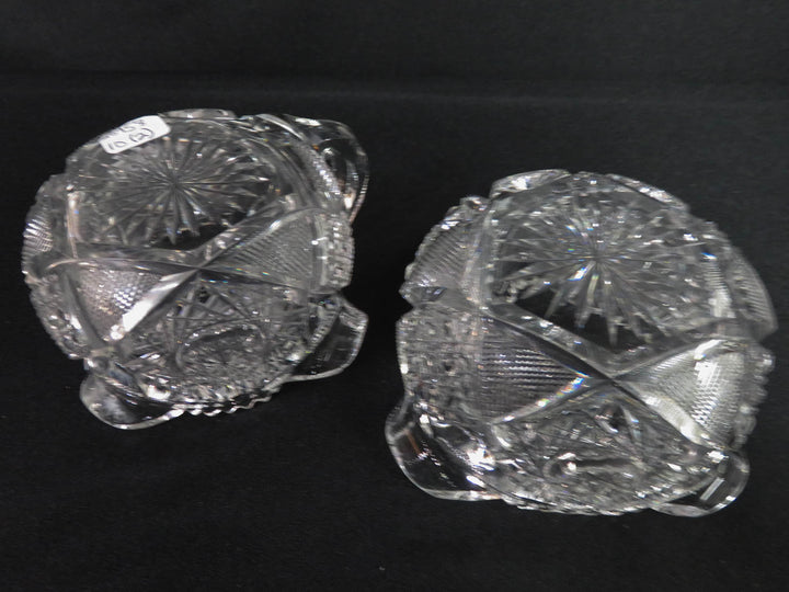 ABP Cut Glass Cream & Sugar