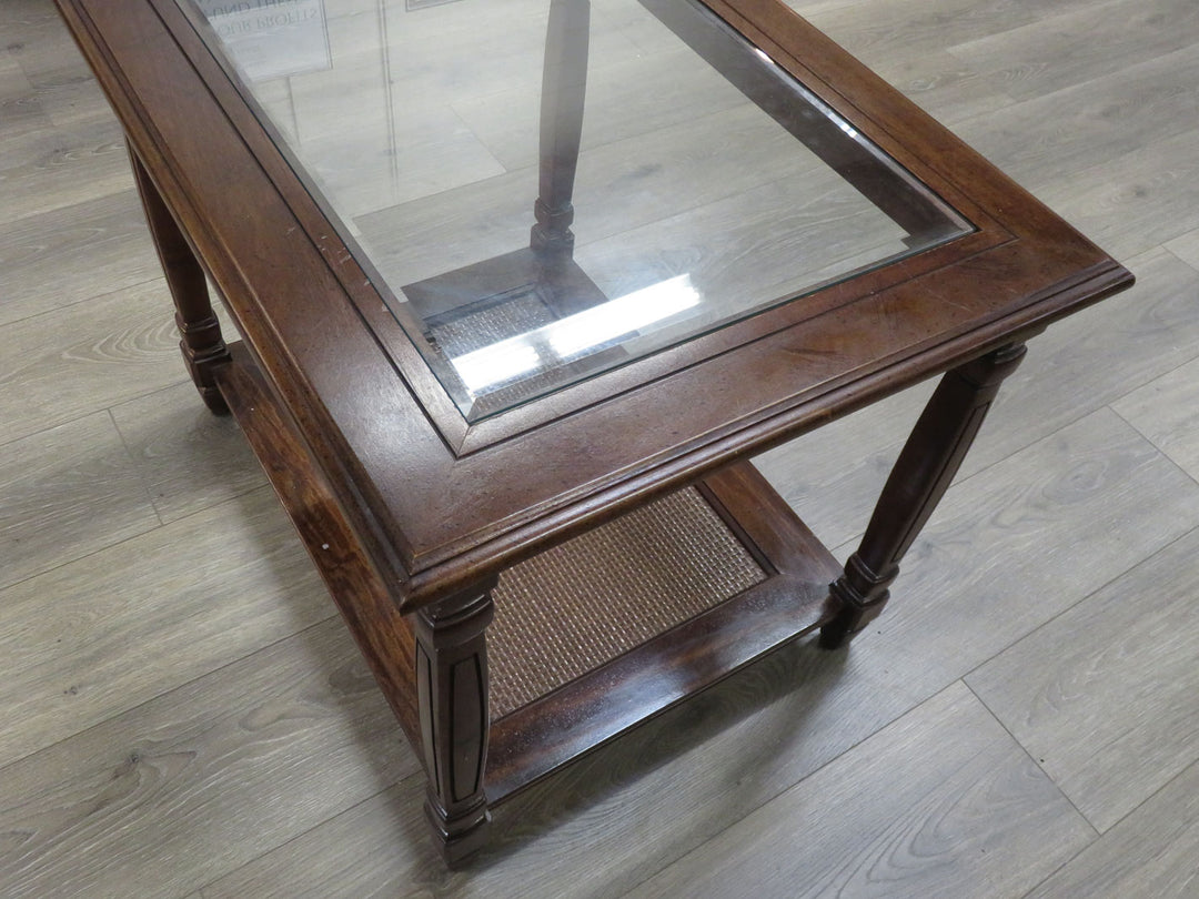 Glass Insert Occasional Table