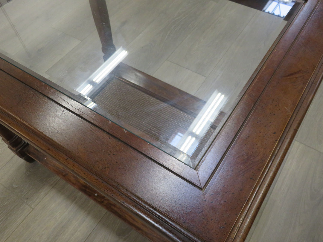 Glass Insert Occasional Table