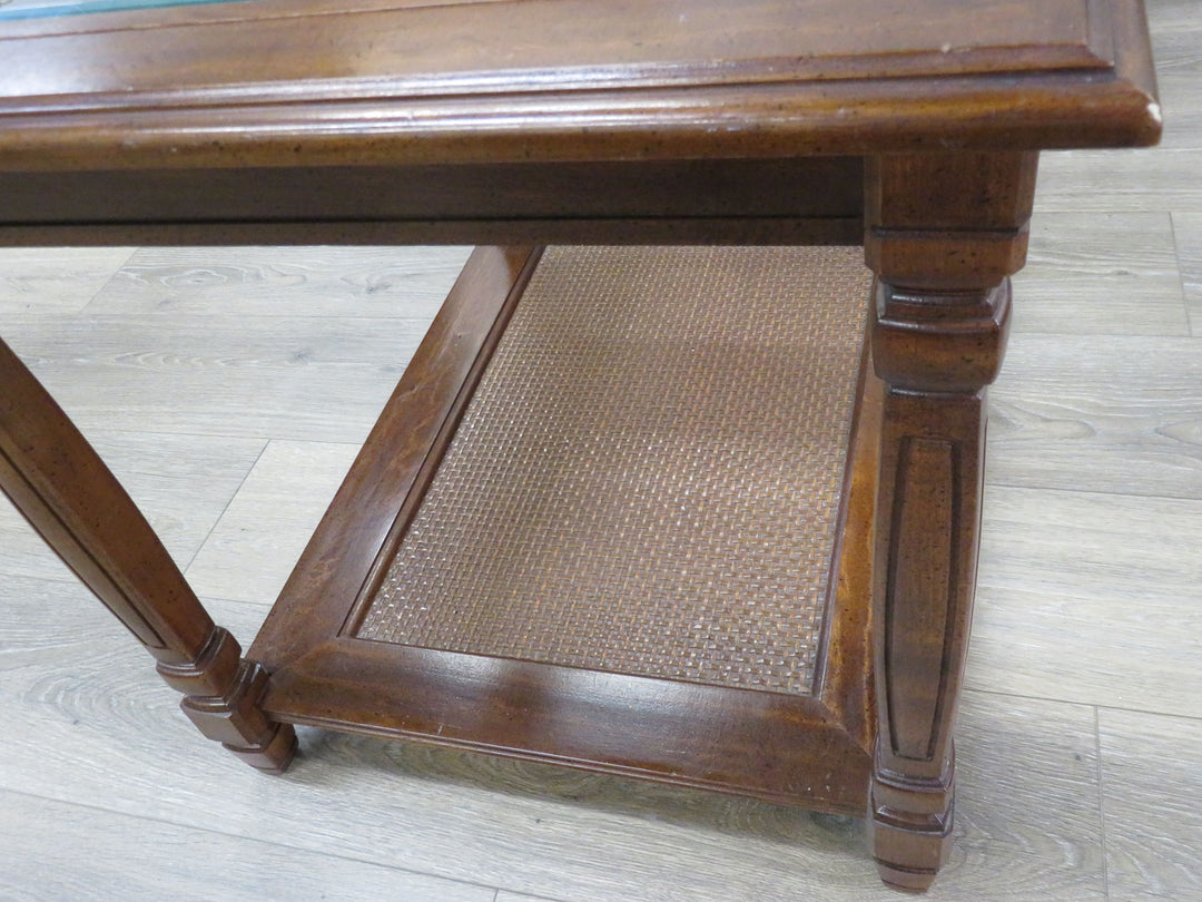 Glass Insert Occasional Table