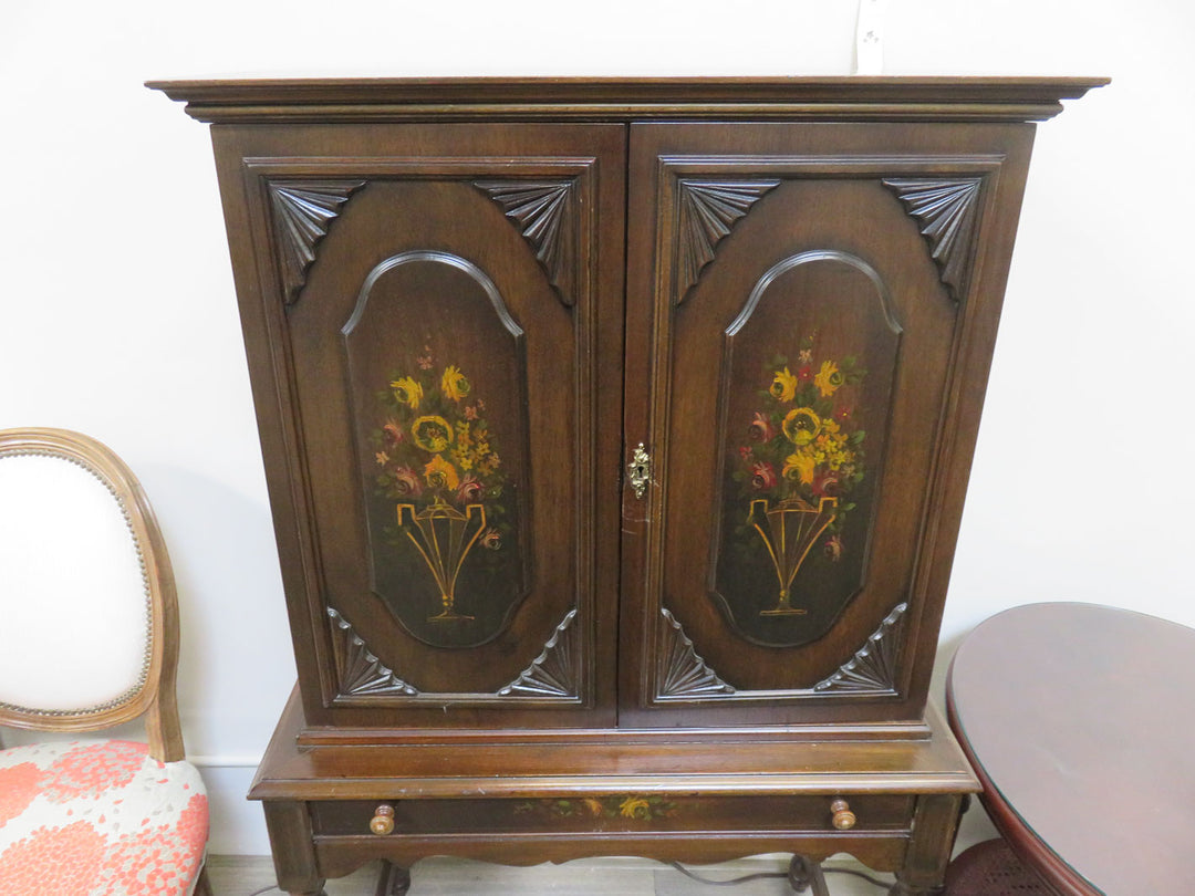 Vintage Wood Secretary Desk