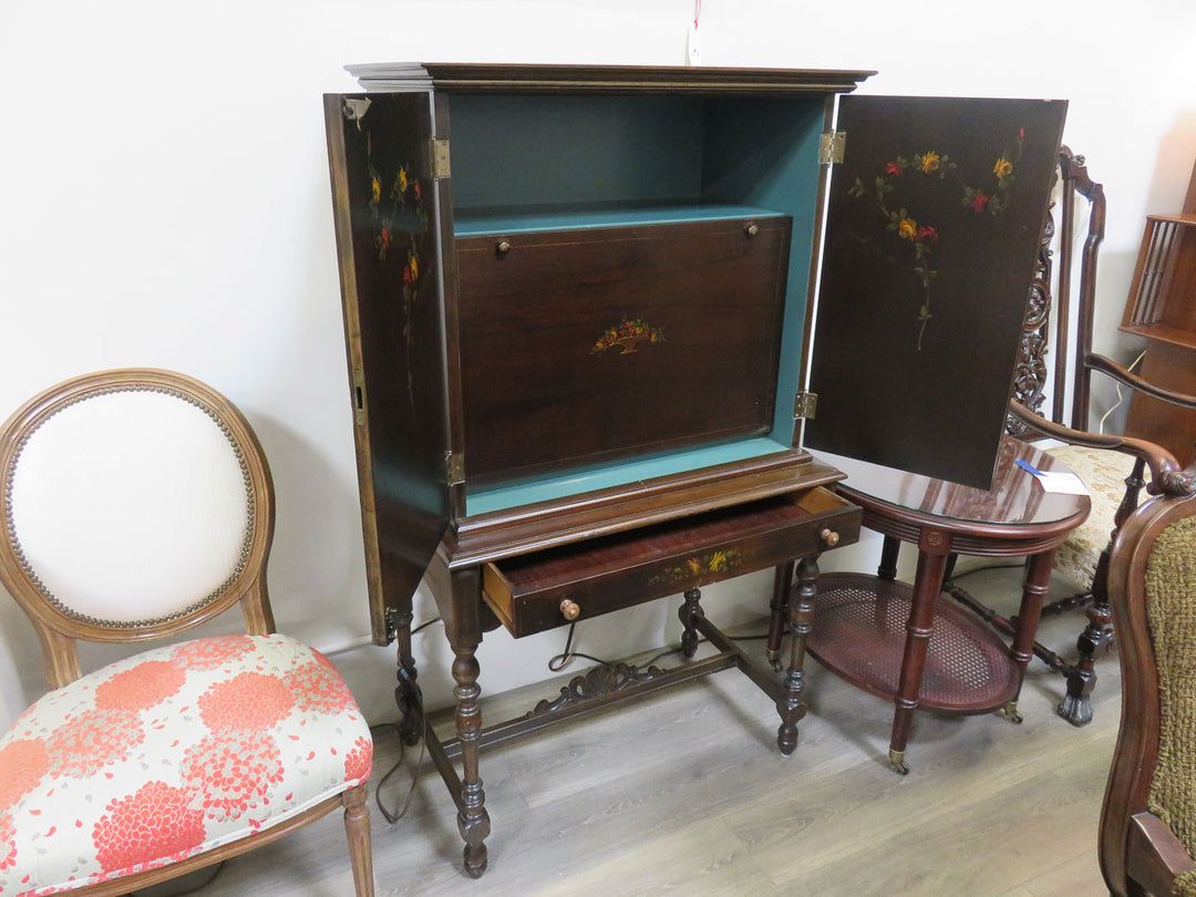 Vintage Wood Secretary Desk