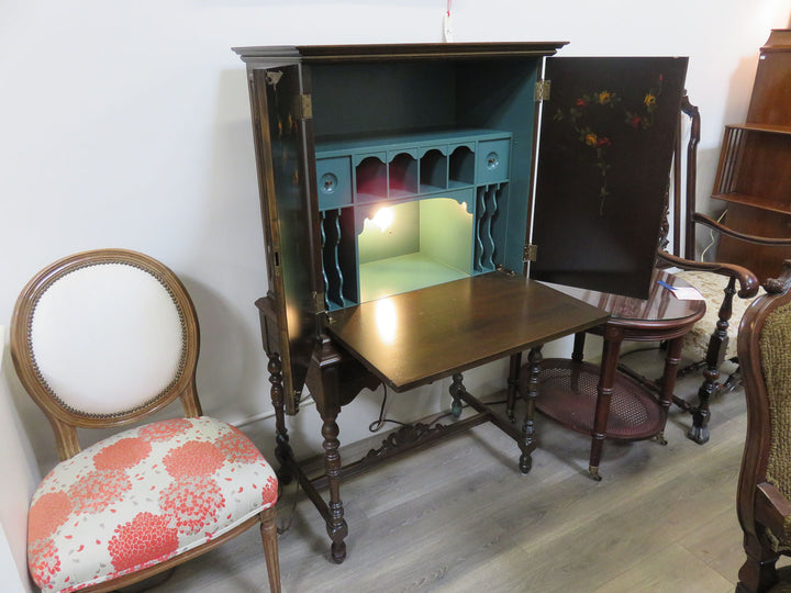 Vintage Wood Secretary Desk