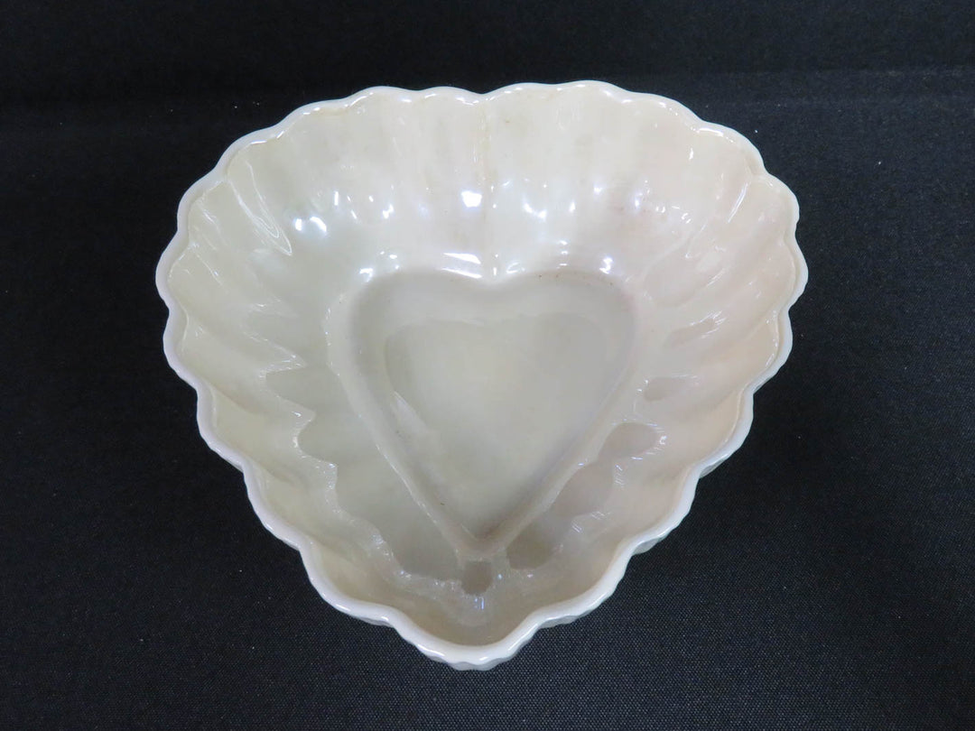 Heart Shaped Belleek Bowl