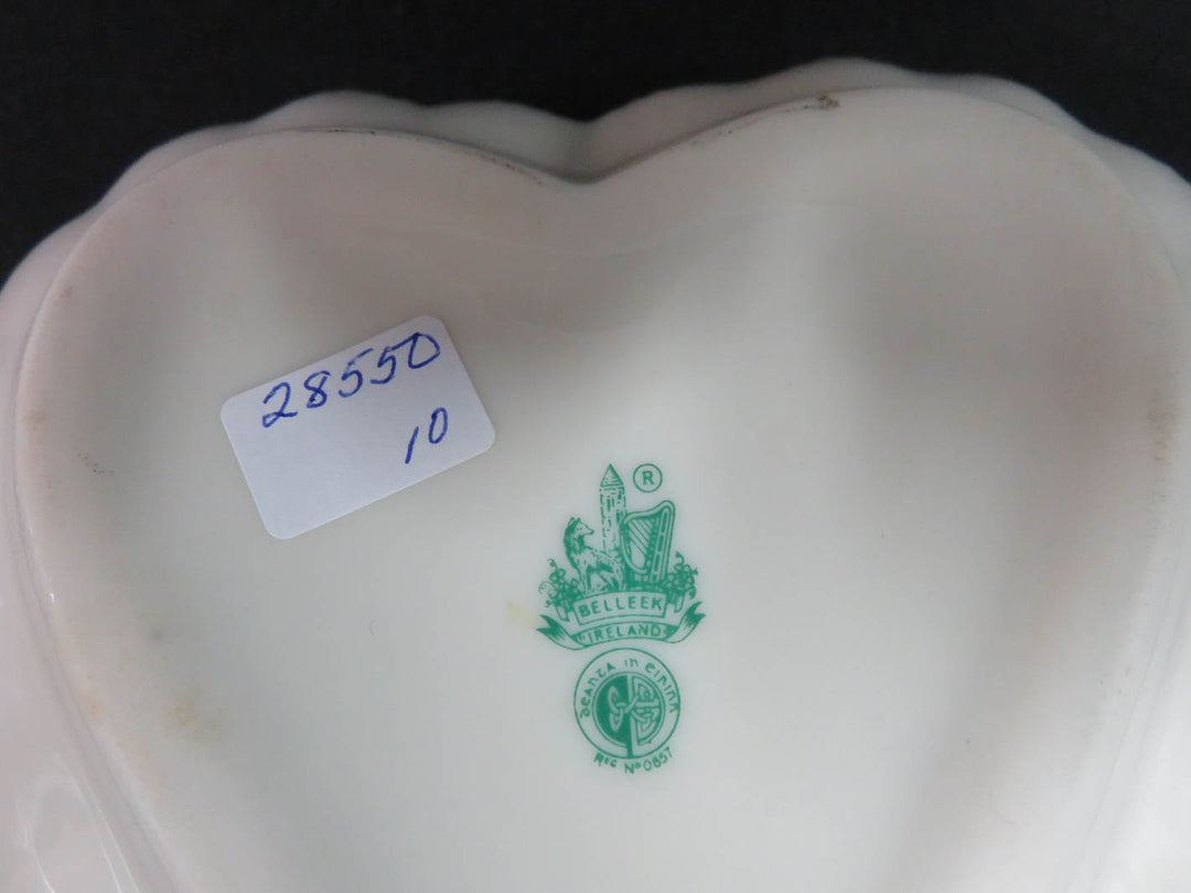 Heart Shaped Belleek Bowl