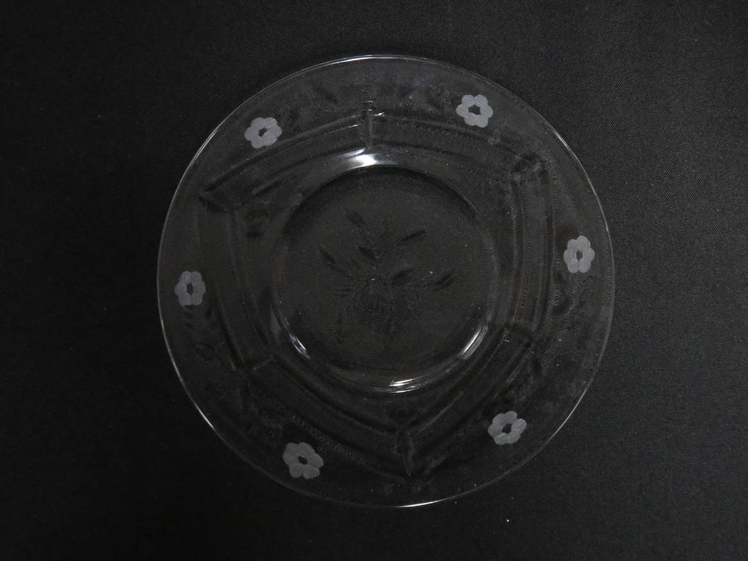 Glass Bowl and Plate Set