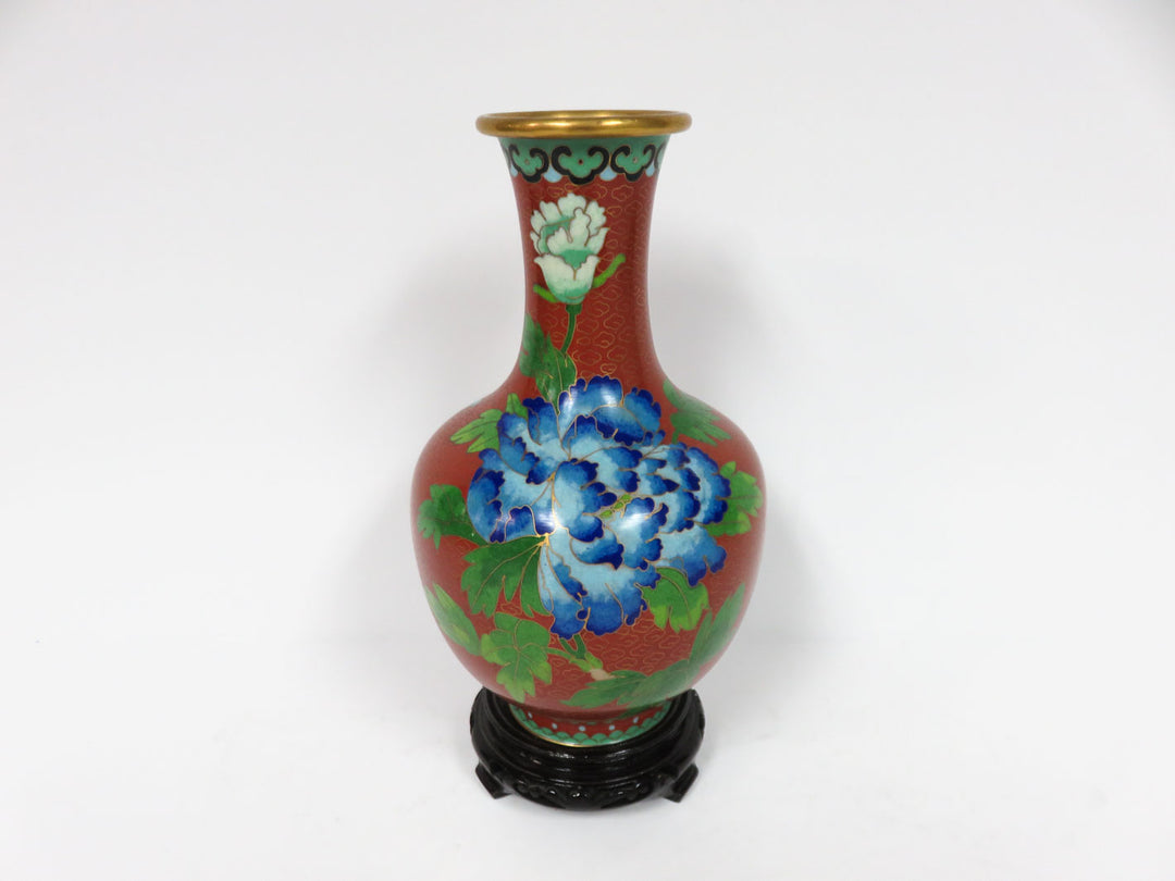 Cloissone Vase on Stand