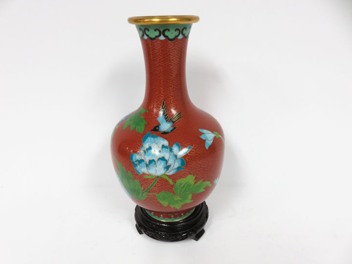 Cloissone Vase on Stand